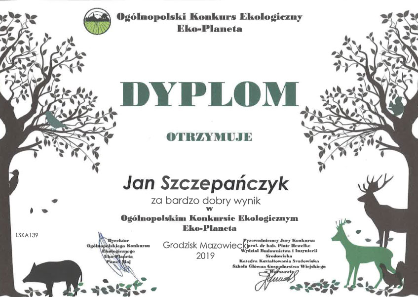 Ogólnopolski Konkurs Ekologiczny „EKO-PLANETA”
