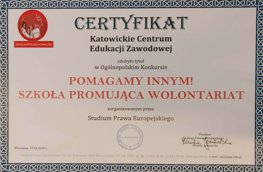 Szkoła promująca wolontariat