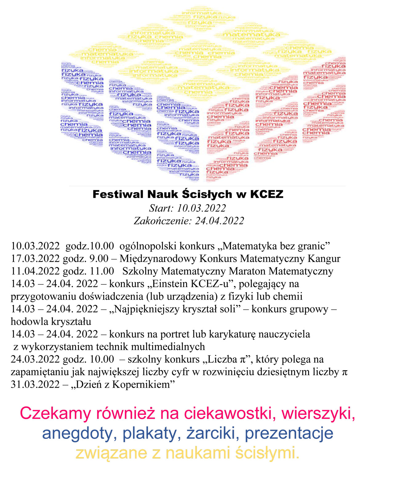 "Festiwal Nauk Ścisłych"