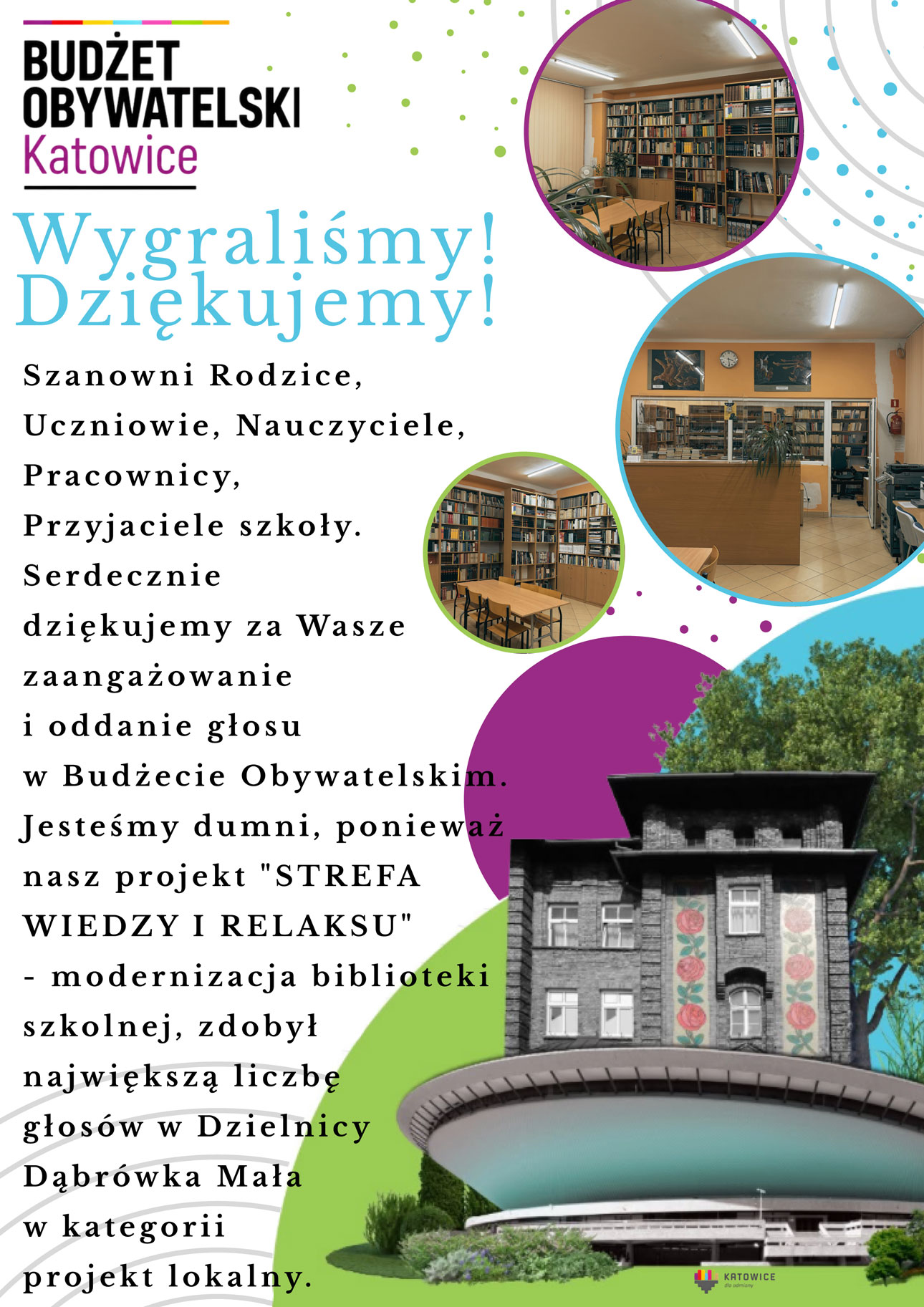 Wygraliśmy! DZIĘKUJEMY za każdy Wasz głos!